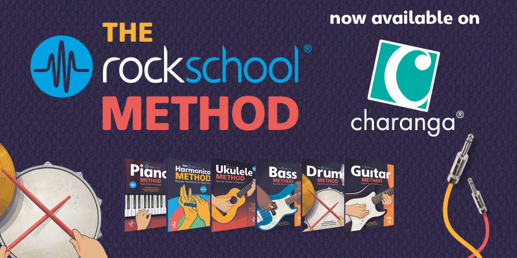 Hot off the press! Interactive versions of <a href="/RSLAwards/">RSL Awards</a> Rockschool Method Books now on Charanga. 7 methods helping teachers support drummers + electric guitar, bass, ukulele &amp; piano players. At the <a href="/MusicEdExpo/">Music & Drama Education Expo</a>? Visit Stand B58 for a tour. More at charanga.com #MDEE23