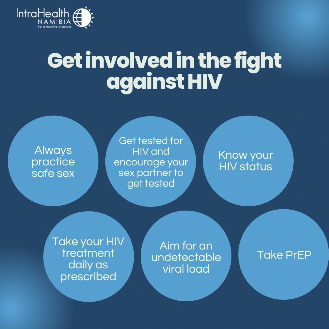 IntrahealthNam's tweet photo. Get on board: let us join hands to fight HIV. The first step is to know your HIV status and then to encourage others to do the same.
#EndAIDS #KnowYourHIVStatus
#ForAHealthierNamibia https://t.co/c6d0u8hwrd