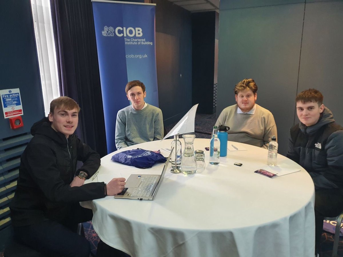 bustakerr's tweet photo. Our team of @AyrshireColl HNC Construction Management and Architectural Technician students at the @theCIOB Student Challenge yesterday. A great experience for the students. Even better that @steel_janice was there to give them a challenging brief and some great feedback. https://t.co/lp2KdvJPc4