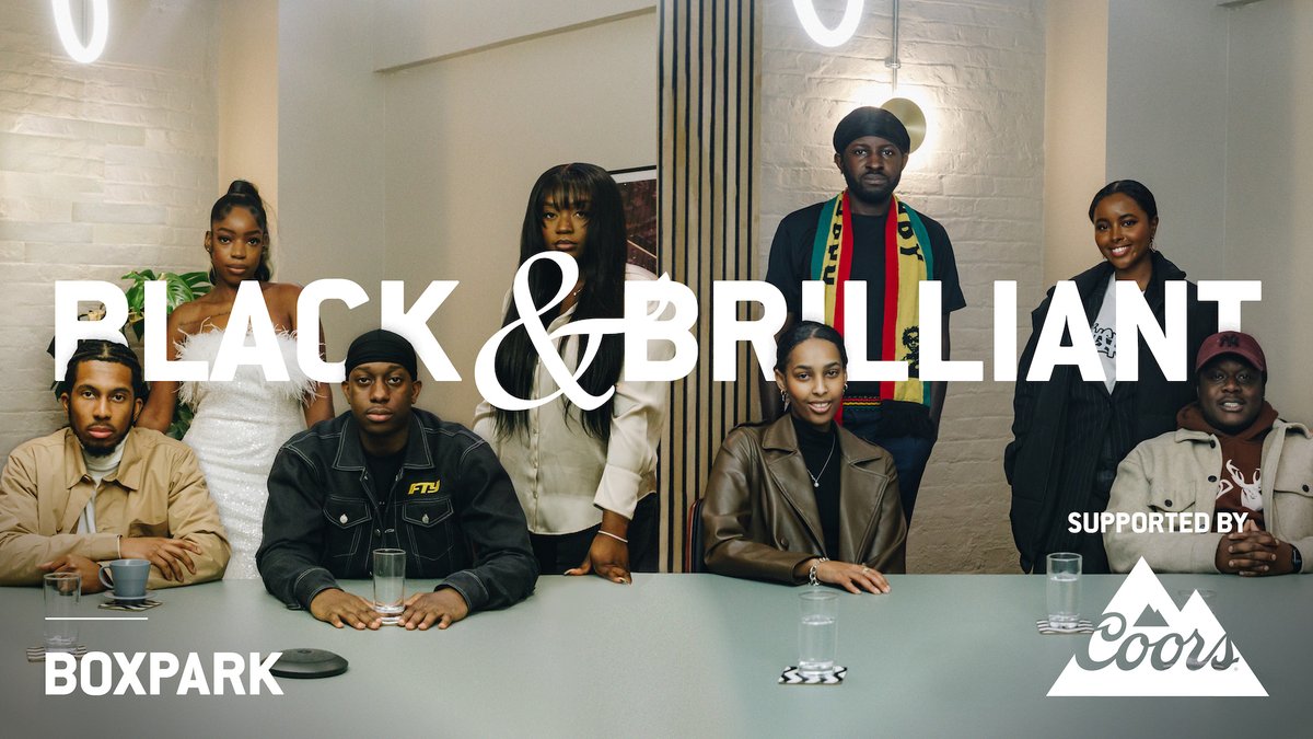 boxpark's tweet photo. Proudly introducing….The Black &amp; Brilliant List 2023 🙌 We have teamed up with @CoorsBeer to launch our pledge to support the UK’s top Black creative talent. We are investing up to £20,000 in 12 Black British trailblazers! Find out more... https://t.co/x5yyKEMwVu https://t.co/hJIRTCwrrV