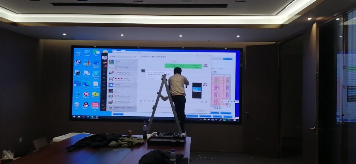 Weiye_Roger's tweet image. Indoor P2.5 screen size: 4160x1760mm
Die-cast aluminum full maintenance installation
#ledwalldisplay #leddisplayscreen #ledposter #ledindoor
-----------------------------------
Email: roger@weiyeled.com 
Phone: +86 181 2370 2270 
WeChat/WhatsApp: +86 18123702270