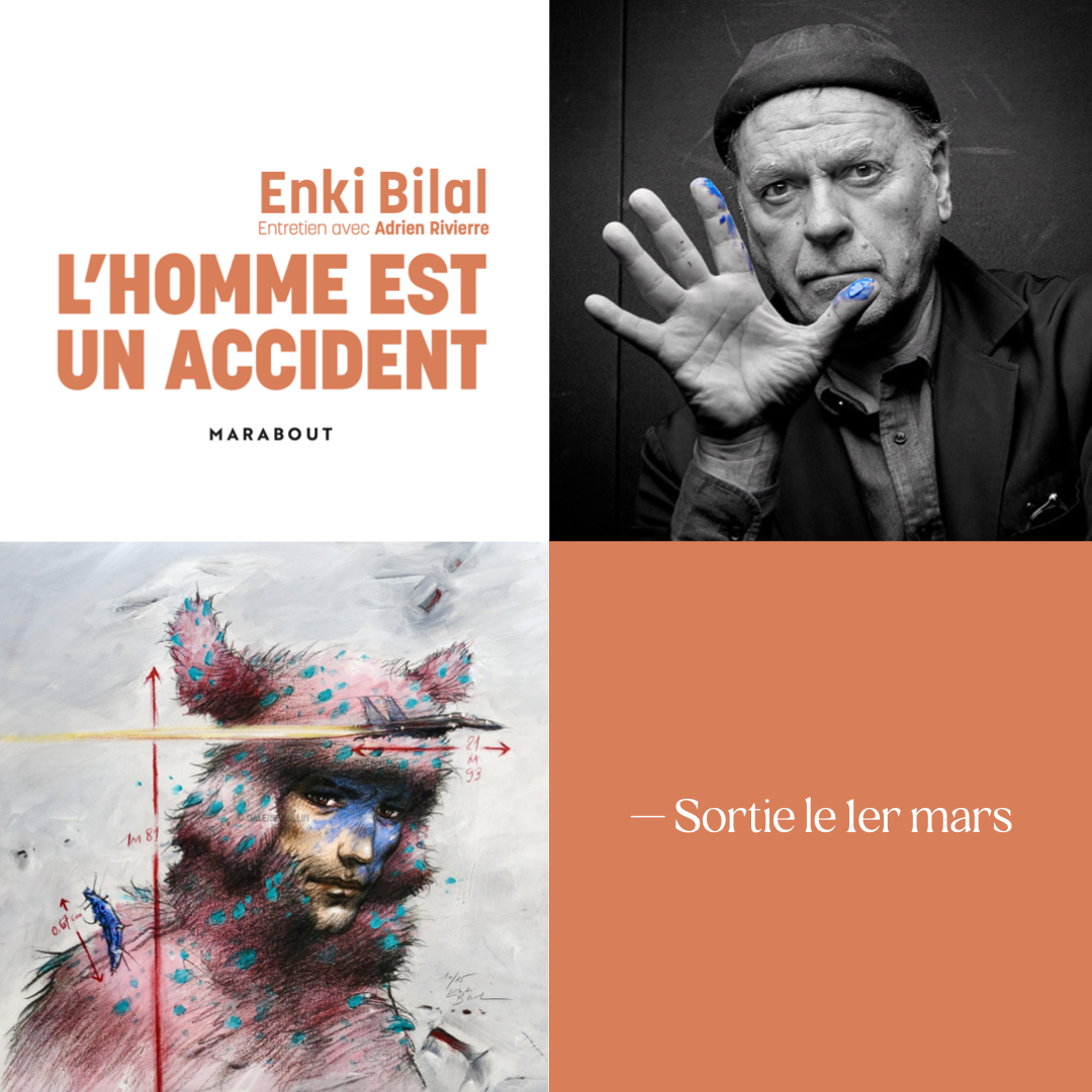 Adrien_Riv's tweet photo. L'Homme est un accident arrive en poche !
En 2021, j'ai réalisé un grand #entretien avec le dessinateur et peintre Enki Bilal où il s'exprime sur l'avenir de l'humanité et les chocs "planétologiques" (c'est le terme de l'artiste) que nous subissons.
#Art #Bifurquer #Résonances https://t.co/fxoC9s5Xau