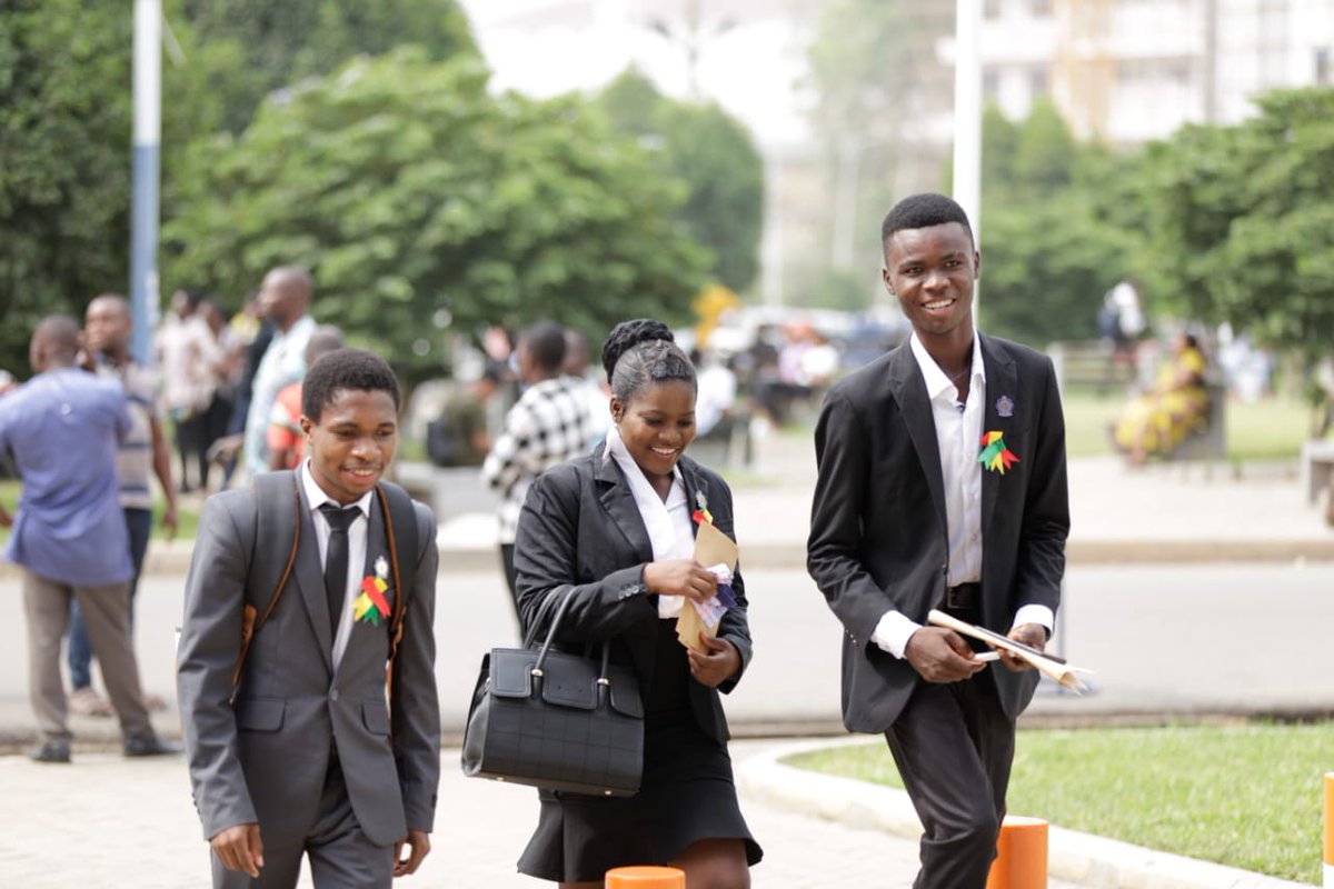 upsaccra's tweet photo. Arrival of freshers for the big day.

#UPSA #Matriculation2023 #WeLoveUPSA https://t.co/SGIStB1ehj