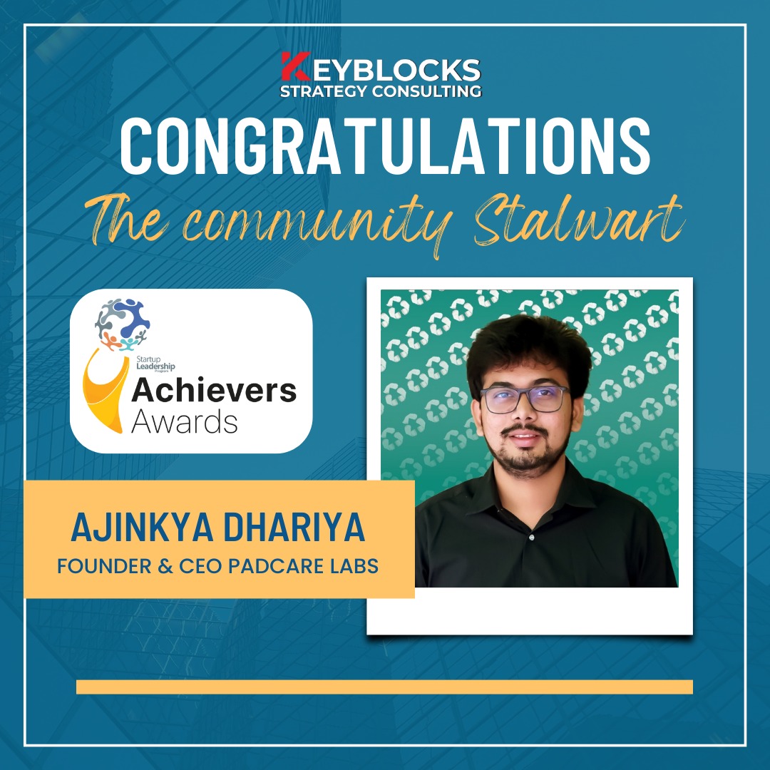 KeyblocksS's tweet image. Congratulations to @Ajinkya_Dhariya  for receiving the "Achiever Award" through SLP's Startup Leadership Program.
@startlead  
#keyblocksstrategy #keyblocks #Startupleadershipprogram #SLP #startupleadership #entrepreneurs  #Entrepreneurship