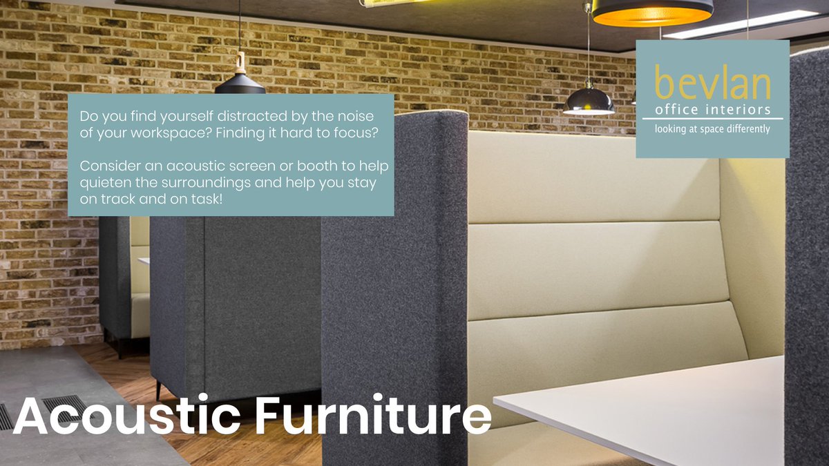 bevlanoffice's tweet photo. Do you find yourself distracted by the noise of your workspace? Finding it hard to focus? ππ
Consider an acoustic screen or booth!
Get in touch today!βπ - 01254876666 | https://t.co/bxNmCavIIa.
#acousticfurniture #acousticbooth #acousticscreen #officefurniture #office https://t.co/p8vI6xcF1W