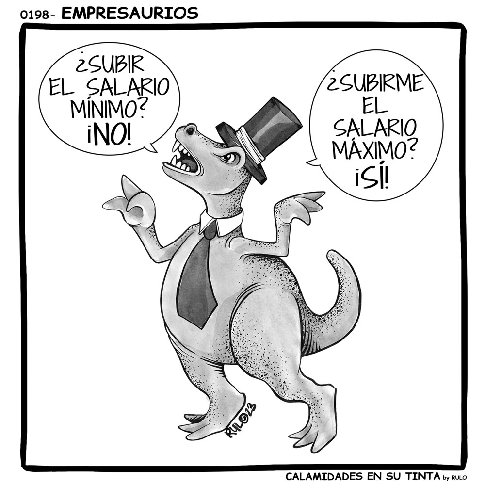 CalamidadTinta's tweet photo. Empresaurios que se oponen a la subida del Salario Mínimo Interprofesional.
#ceoe #smi #humorgrafico #ilustracion https://t.co/8rLUjDMWFX