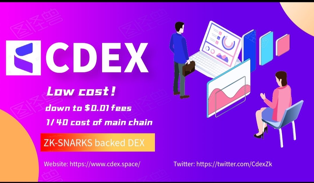 Cdexoffice's tweet photo. With the same user experience as cexes, #CDEX has successfully brought the fees down to 1/40 cost of the main chain！#Layer2 #zksnark #dex #orderbook https://t.co/nk9taDvEhb