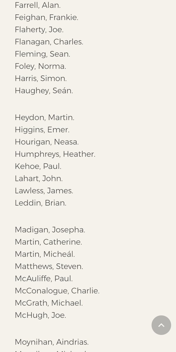 Evie_Nevin's tweet photo. All the TDs who voted to exclude 40% of survivors of the Mother&amp;Baby institutions:

Very disappointed to see one of my own TDs voting for this. https://t.co/dJlW0S8ohA