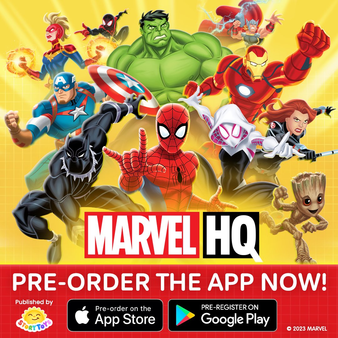 StoryToys's tweet photo. 📢 We're delighted to announce the new Marvel HQ published by StoryToys, coming in May 2023! It's packed with games, videos, books, comics and learning activities. Parents can enjoy peace of mind with content that is always safe.
PRE-ORDER NOW:  https://t.co/orebVrHdlN 
 
#Marvel https://t.co/zVHgXXG2bc
