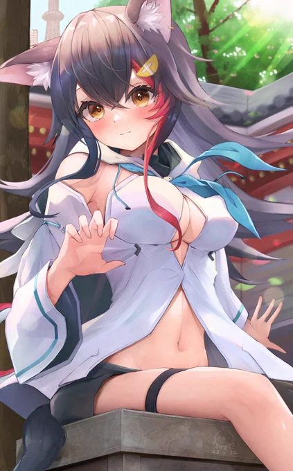 #みおーん絵  #大神ミオフブミオ衣装交換その① 