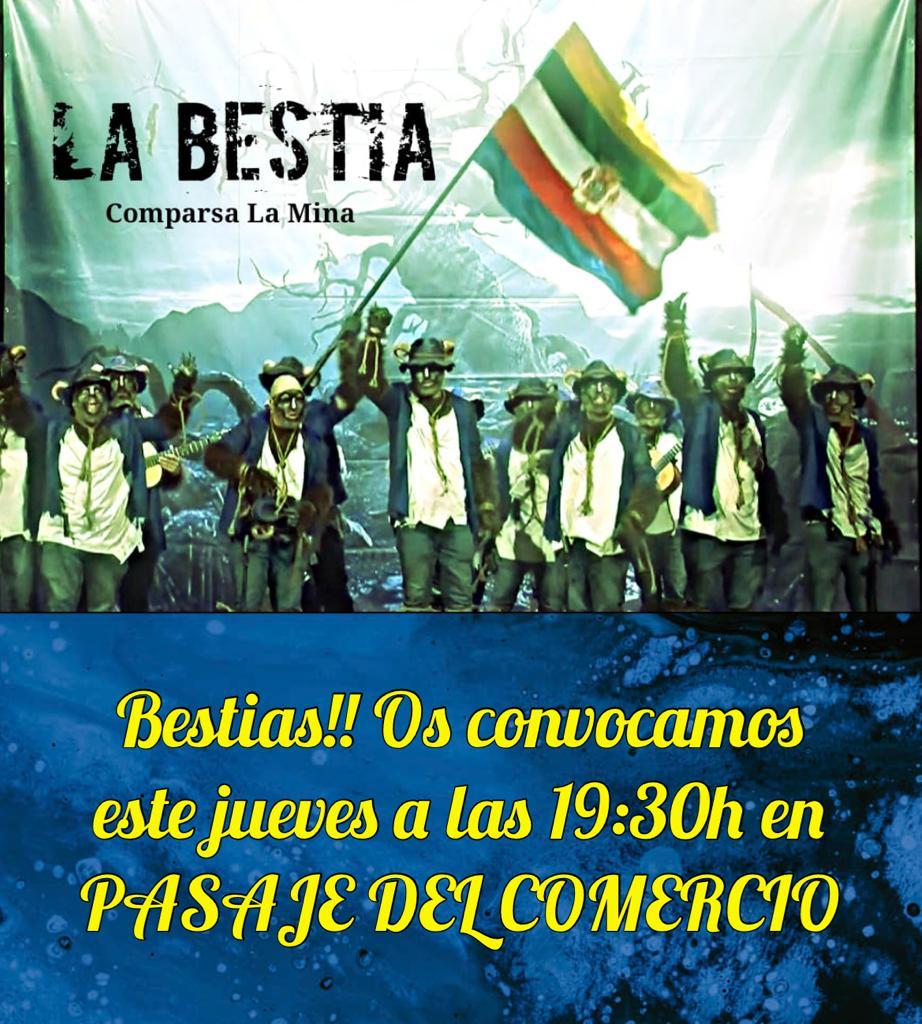 comparsa_lamina's tweet photo. ⚫ Seguimos disfrutando de este Carnaval y hoy donde mejor que en la calle... 

Os esperamos a todos... 🎭🎉

#ComparsaLaMina 
#LaBestia 
#carnavaldelinares2023 https://t.co/Xoy5WB7lrG