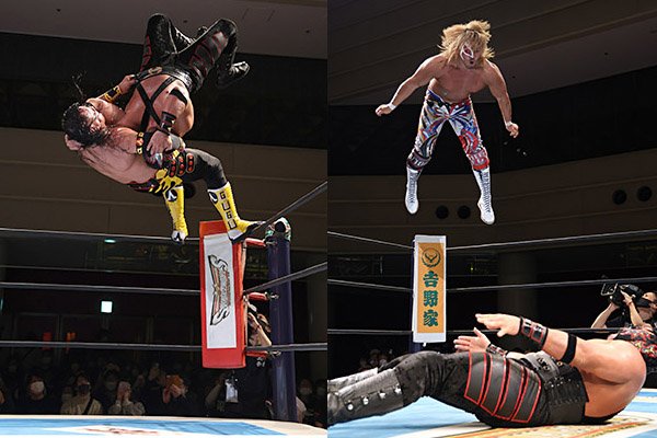 ☆セミファイナル ゲレーロのゲレーロスペシャルから 棚橋がハイフライ