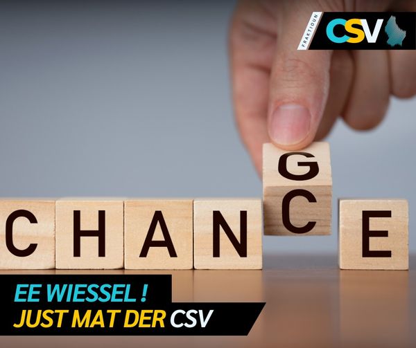 CSV_news's tweet photo. Déi 3⃣ Regierungsparteie schéngen sech also schonn eens ze sinn, dass se no de Chamberwale wëllen zesumme weiderfueren. Dat huet d'LSAP-Presidentin Francine Closener de Moien um @100komma7 gesot. Mir soen:👉Dir hutt et an der Hand!👋 https://t.co/LCBj7oEYgi
