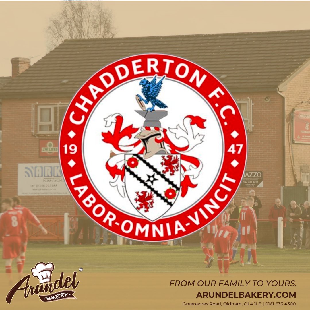 arundelbakery's tweet photo. We’re delighted to announce a new partnership with @ChaddertonFC. 🤝 

Starting this Saturday we will be providing catering for fans, players &amp; officials. 🥧 🍛 

Get down this weekend to enjoy the football &amp; the food. ⚽️ 

Thank you Chadderton FC for choosing to #shoplocal! 👏🏻 https://t.co/jbp15Pq0HN