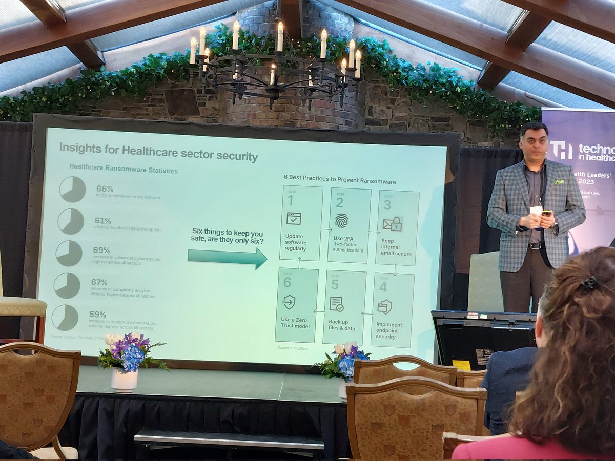 Miriam Roche (@mrochew) on Twitter photo 6 Practices to Prevent Ransomware as outlined by <a href="/iPuneetKukreja/">Puneet Kukreja</a> CISO @eHealthIreland #tekhealth 6 Practices to Prevent Ransomware as outlined by <a href="/iPuneetKukreja/">Puneet Kukreja</a> CISO @eHealthIreland #tekhealth
