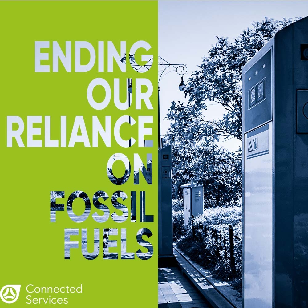 TeletracNav_CS's tweet photo. It's time for change. 🌍 By adopting connected services, businesses can help reduce our reliance on fossil fuels and move towards a more sustainable future. Let's make a difference together. #connectedservices #sustainability #renewableenergy #innovation https://t.co/cJHLtNLfgk