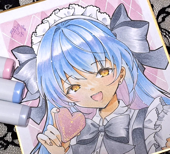 #アナログ絵で魅せてみよコピックと水彩。 