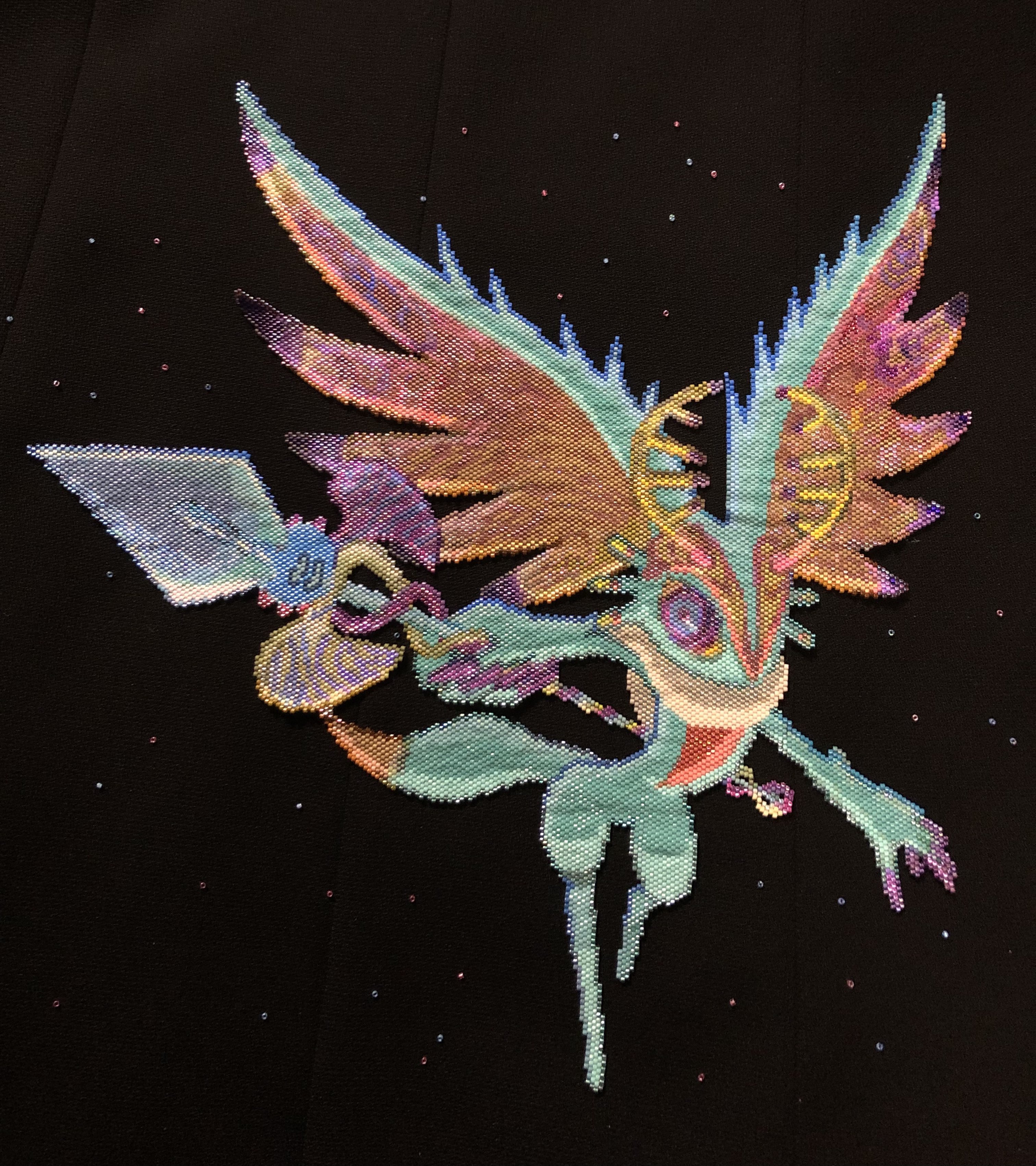 Shiny Articuno Pokemon embroidery design