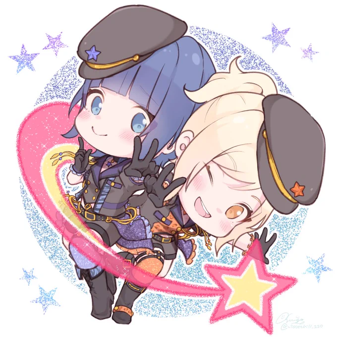 今週末のユニットライブ楽しみすぎて描いちゃった～! 