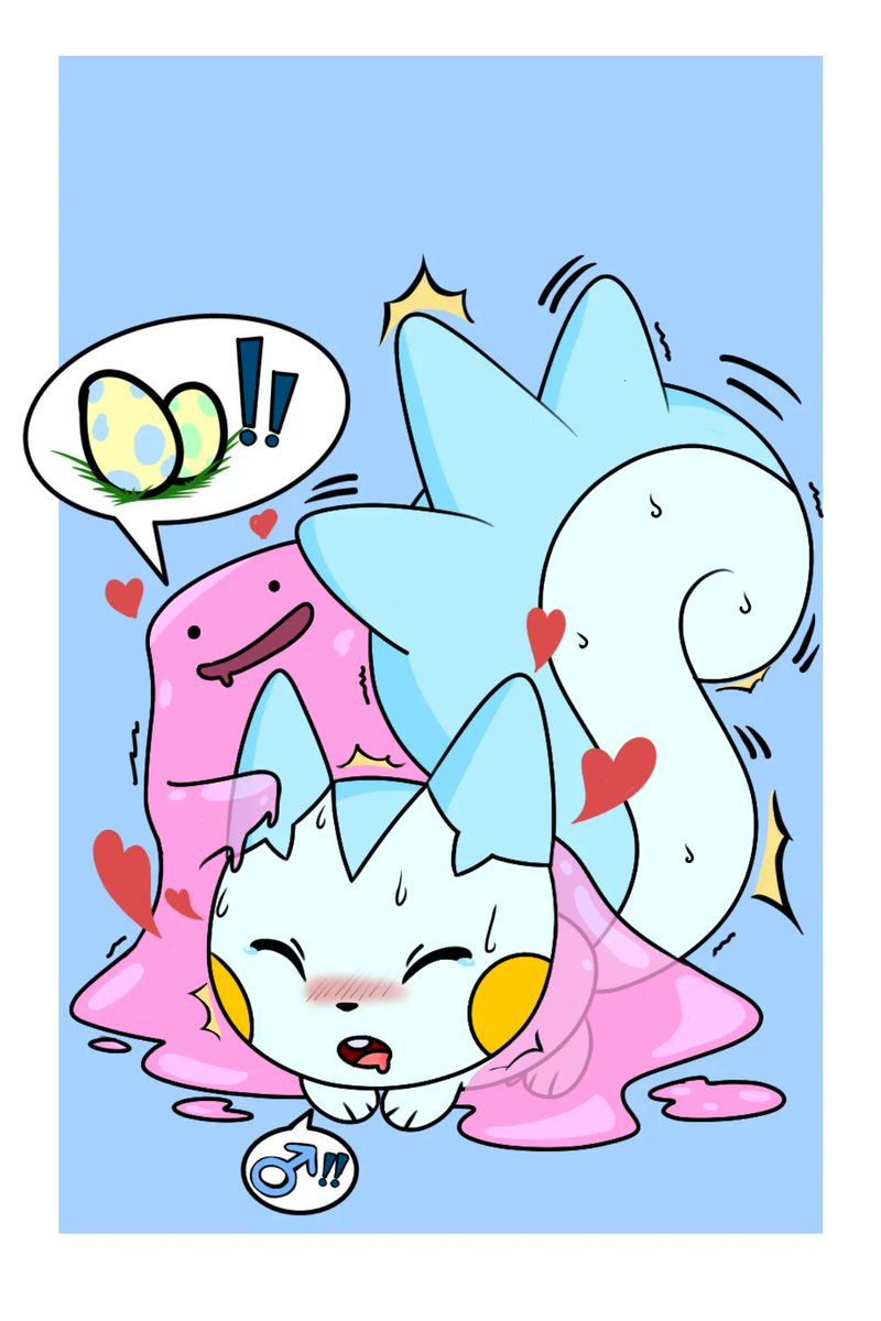BMCART17's tweet photo. My first draw
Is time of breeding!
#Pokemon #pachirisu #yiff #furry #Ditto https://t.co/f4c4BdgYEz