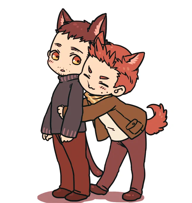 ピアーズは犬で描きがちなので猫は少なかった… 