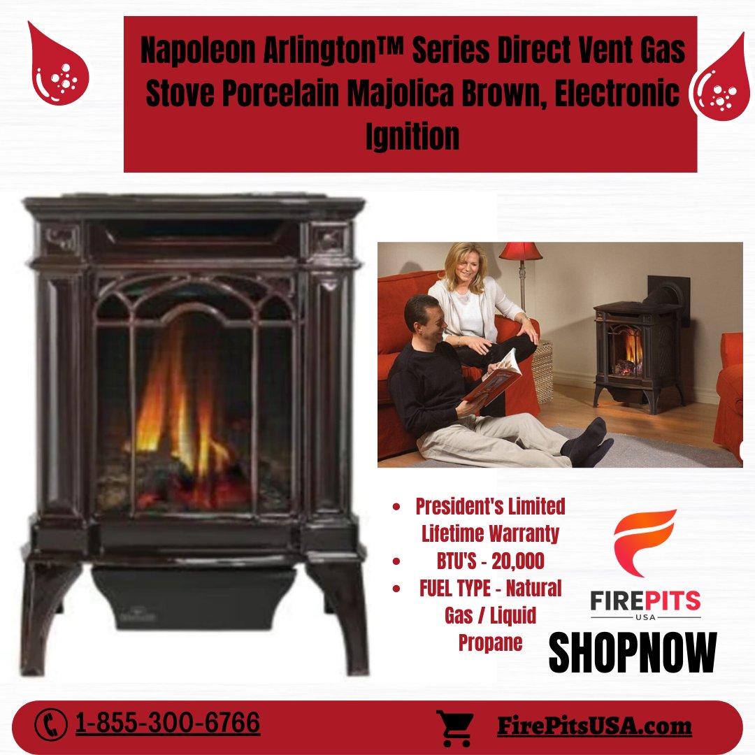 FirePits_USA's tweet image. Napoleon Arlington™ Series Direct Vent Gas Stove Porcelain Majolica Brown

shopnow:firepitsusa.com/products/napol…
#firepitsusa #NapoleonArlingtonSeries #DirectVent #GasStove #Porcelain #Majolica #ElectronicIgnition #firepits #sales #collections #products #usa #america #shopnow