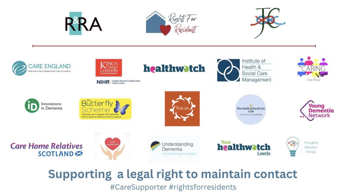 rightsforresid2's tweet image. There are some amazing organisations &amp;amp; networks promoting all that is great in #SocialCare as well as fellow campaigners #fivenations - thank you for your ongoing support - good to see @CareEngland sign up as well to the legal right to maintain contact in ALL care settings #rfr