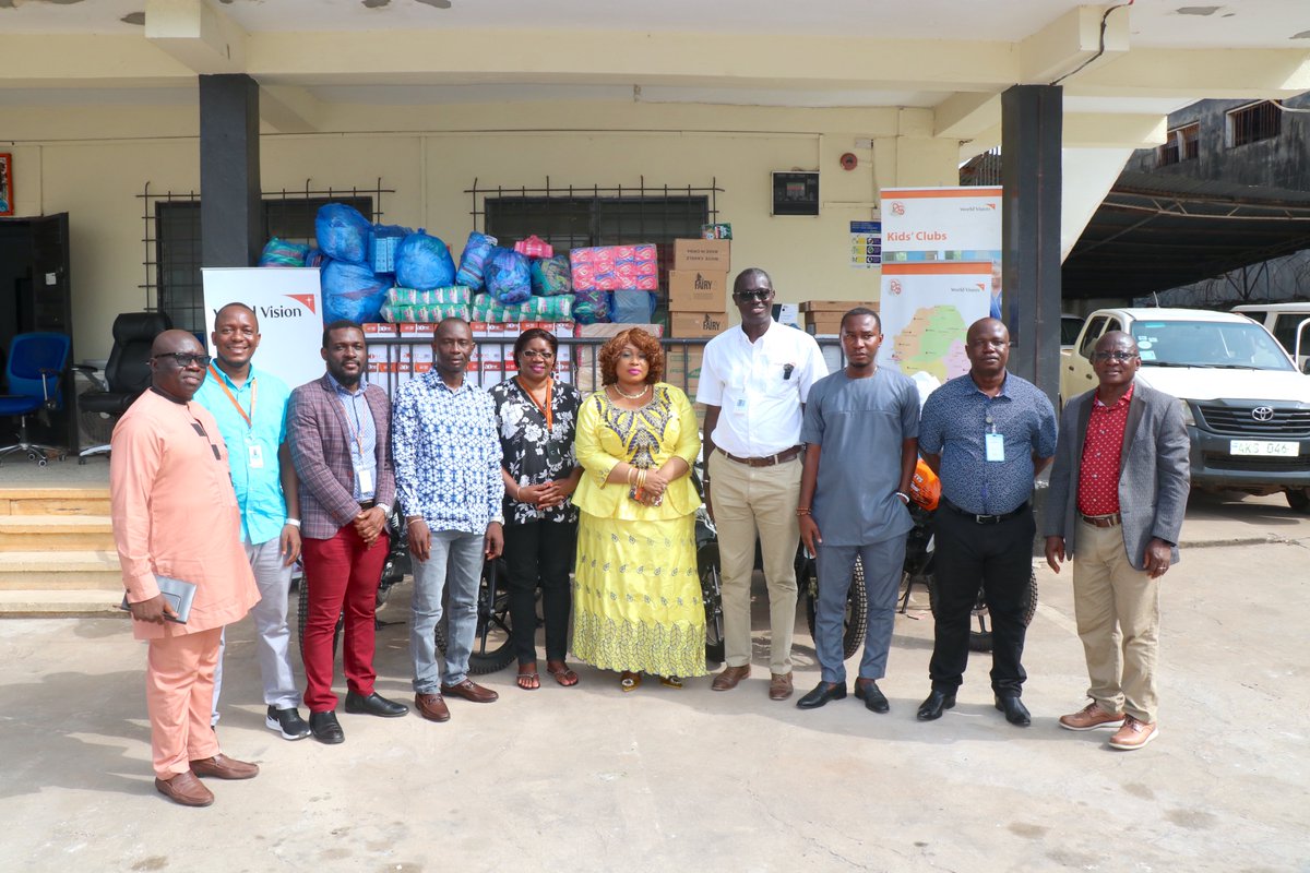 WVSierraLeone's tweet photo. To support victims of sexual violence receive comprehensive services, World Vision has donated motorbikes, laptops, printers, stationaries and sanitary kits to the Ministry of Gender and Children’s Affairs One Stop Centers covering Bonthe, Pujehun, Koinadugu and Falaba Districts. https://t.co/YGKdrikbrX