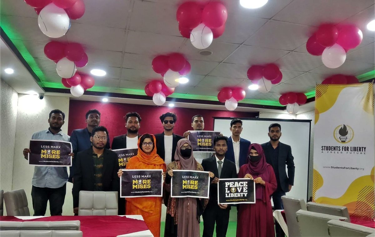 sfliberty's tweet photo. An event on the importance of #FreeSpeech organized by our Local Coordinator in #Bangladesh! Keep up the good job, South Asia team!
#SASFL #Studentsforliberty #SouthAsia #libertarians #liberalvalues https://t.co/B25ZE9DoDM