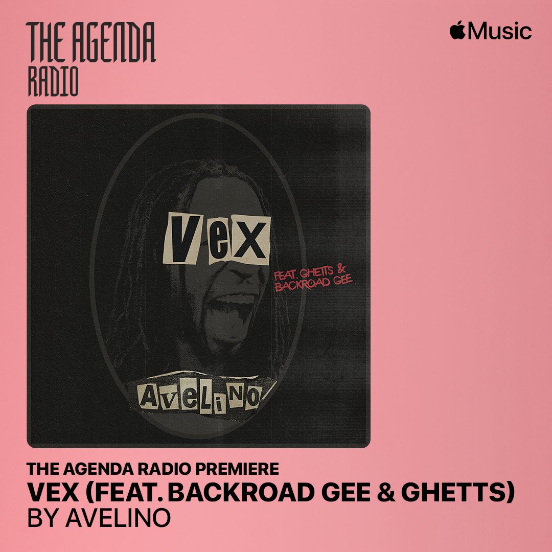 officialAvelino's tweet image. IT’S VEX DAY! Hear the world premiere of my new song Vex with @THEREALGHETTS  @backroadgee on #TheAgendaRadio tonight! Listen exclusively on @AppleMusic from 8pm  🌊🌊🌊 apple.co/AgendaRadio
