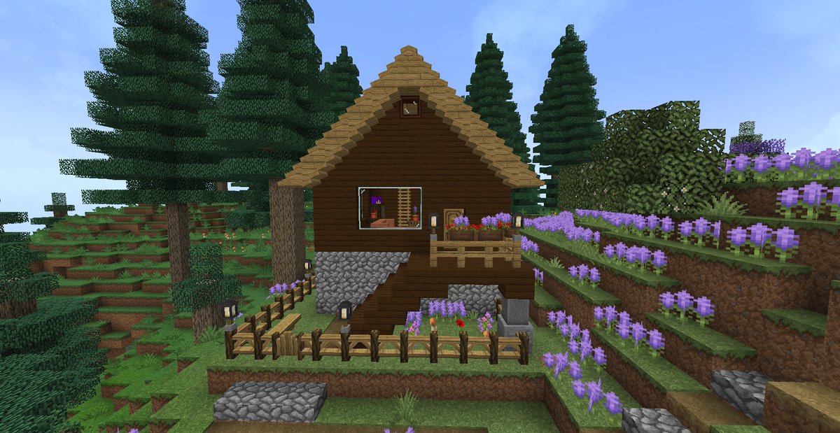 Largo2106's tweet photo. Petit chalet sur le serveur #TanaisieV3 de ma @hedgythe1 

#Minecraft https://t.co/Zt2tO08Xly