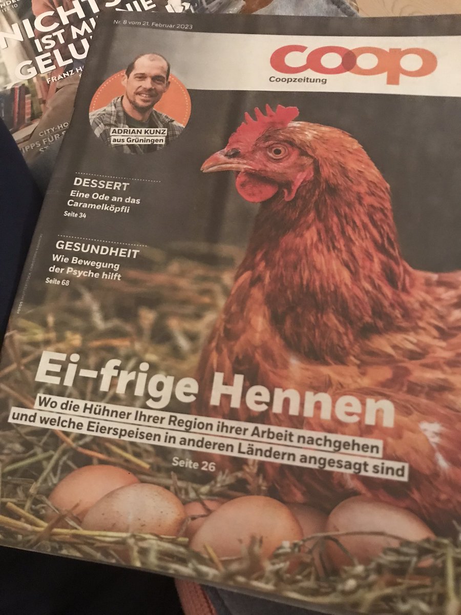 LeonieAlessa's tweet photo. Lieber @coop_ch,
In der nächsten Ausgabe würde ich mich über eine Reportage zu Euren hier genannten Arbeitnehmerinnen, diesen Hennen freuen. Darin könnte auch gleich das Arbeitsrecht beleuchtet werden.
Danke!

#tierrechte #AnimalRights https://t.co/HoiJvao4sv
