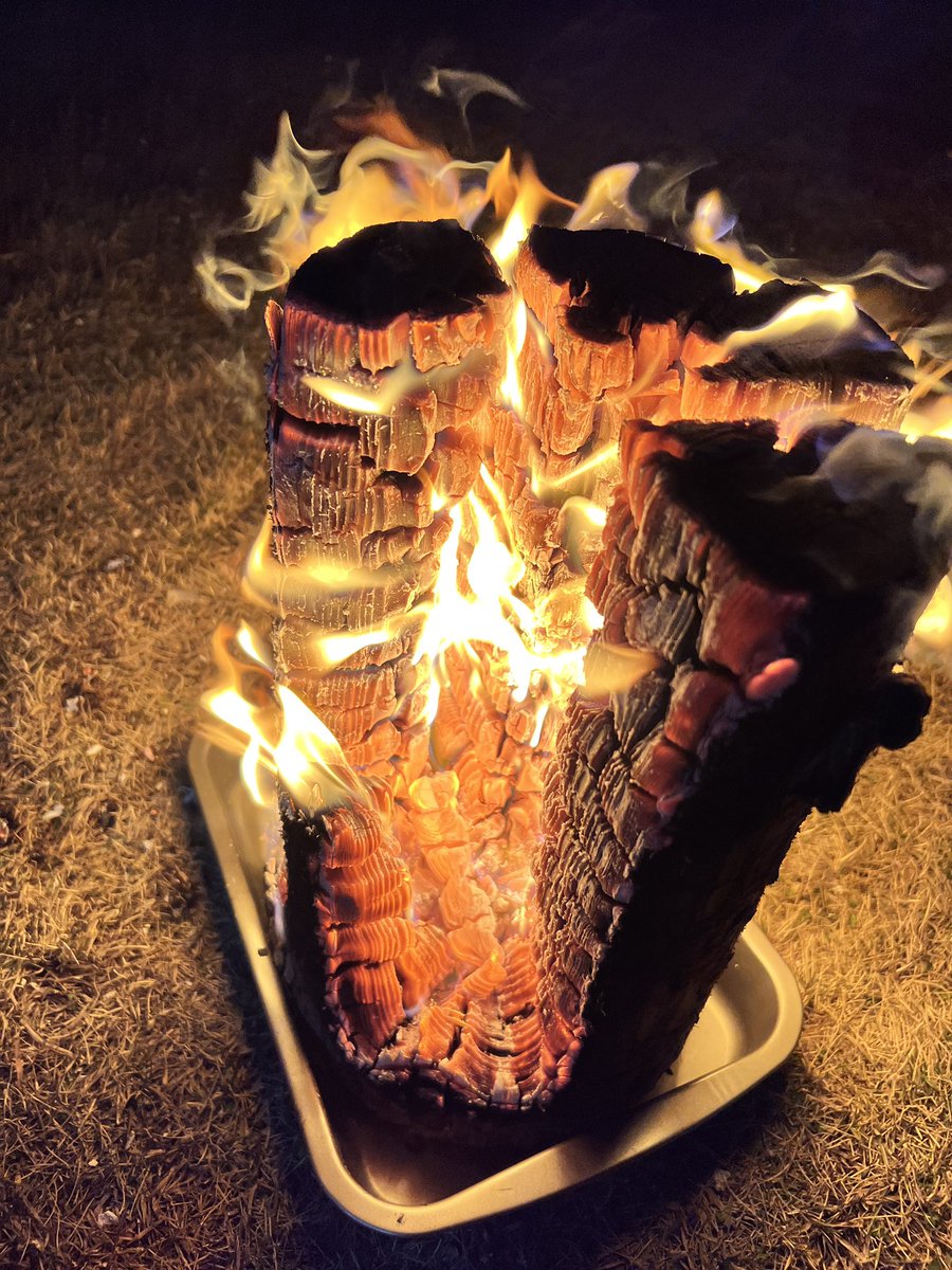pinecone_olive's tweet photo. 初スウェーデントーチ🇸🇪
思ったより風が強くてめっちゃ燃えたw
最後は綺麗でした✨ https://t.co/6gydGL5oR9
