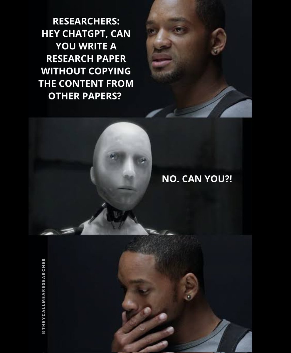 LOL. Well played ChatGPT😅

#phdlife #AcademicTwitter #theycallmearesearcher