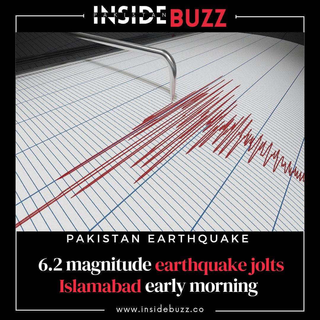 insidebuzzco's tweet image. 6.2 magnitude earthquake jolts Islamabad early morning

#insidebuzz #pakistan #earthquake #islamabad #news #newsupdate