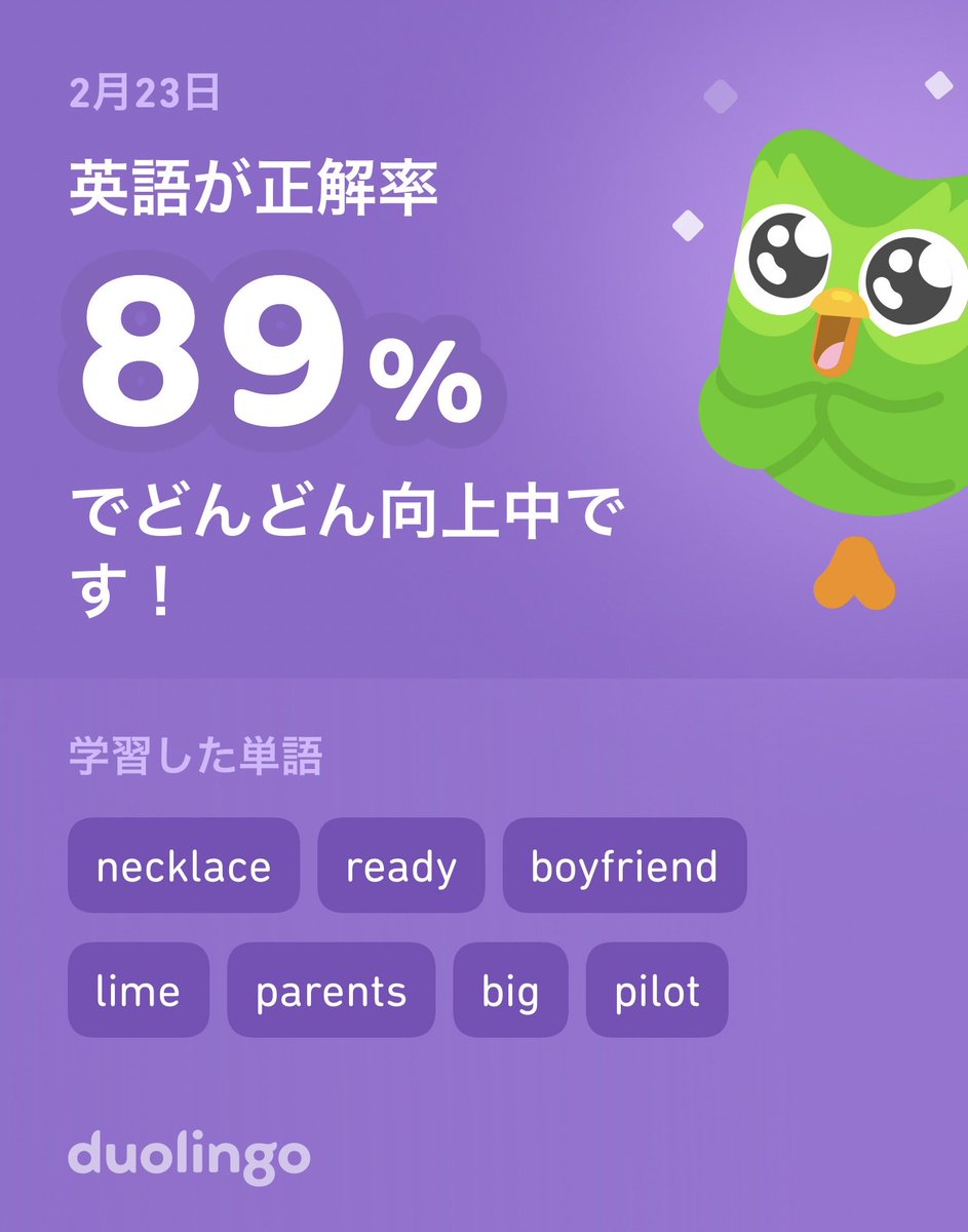 Duolingoで英語を学習中だよ！ゲーム感覚で気軽にできるDuolingoで一緒に学びませんか？