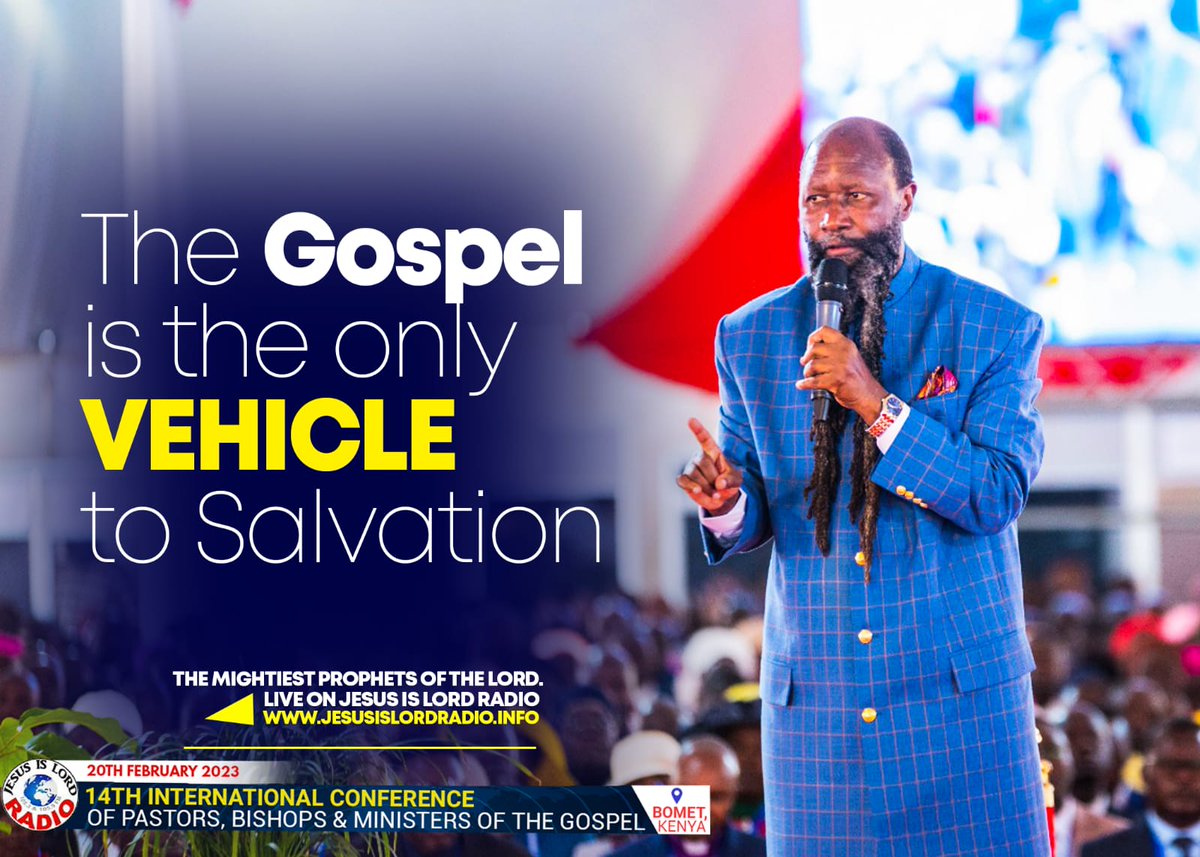 The Gospel of JESUS CHRIST is propelling the Church via the highway of Holiness and the final destination is Eternal Life.

#ElijahOpensHeavens