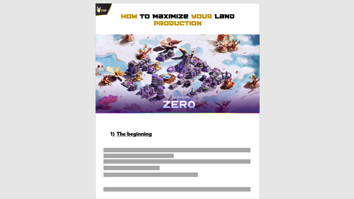 MVP_Guild's tweet photo. 📜 The recruitment of our first Scholars on @illuviumio Zero will start soon !

✨ We are polishing our tutorials to help them fully exploit their land

Apply on our discord : https://t.co/CcLWMaqepV 🤗 https://t.co/i5uyEzAUBM