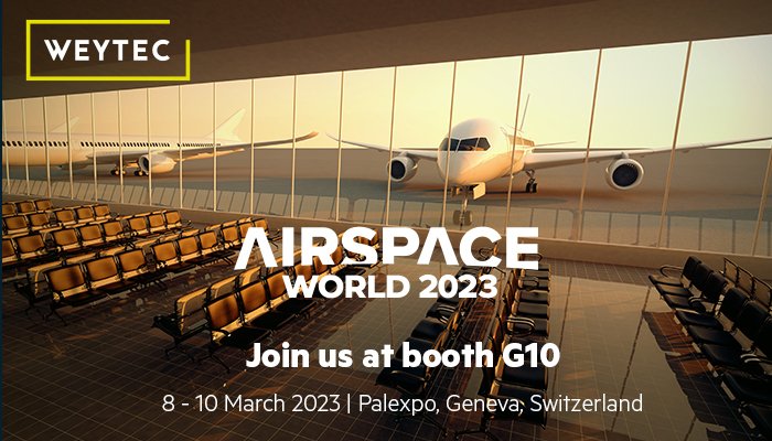 WEYTechnology's tweet image. Join us at #AirspaceWorld in Geneva from 8-10 March! Together with our partners @skyguide and SkySoft-ATM, we&apos;re exhibiting at booth G10. Meet our workplace solution experts at the world&apos;s largest and most influention airspace management event. Register: bit.ly/3EwAtbZ