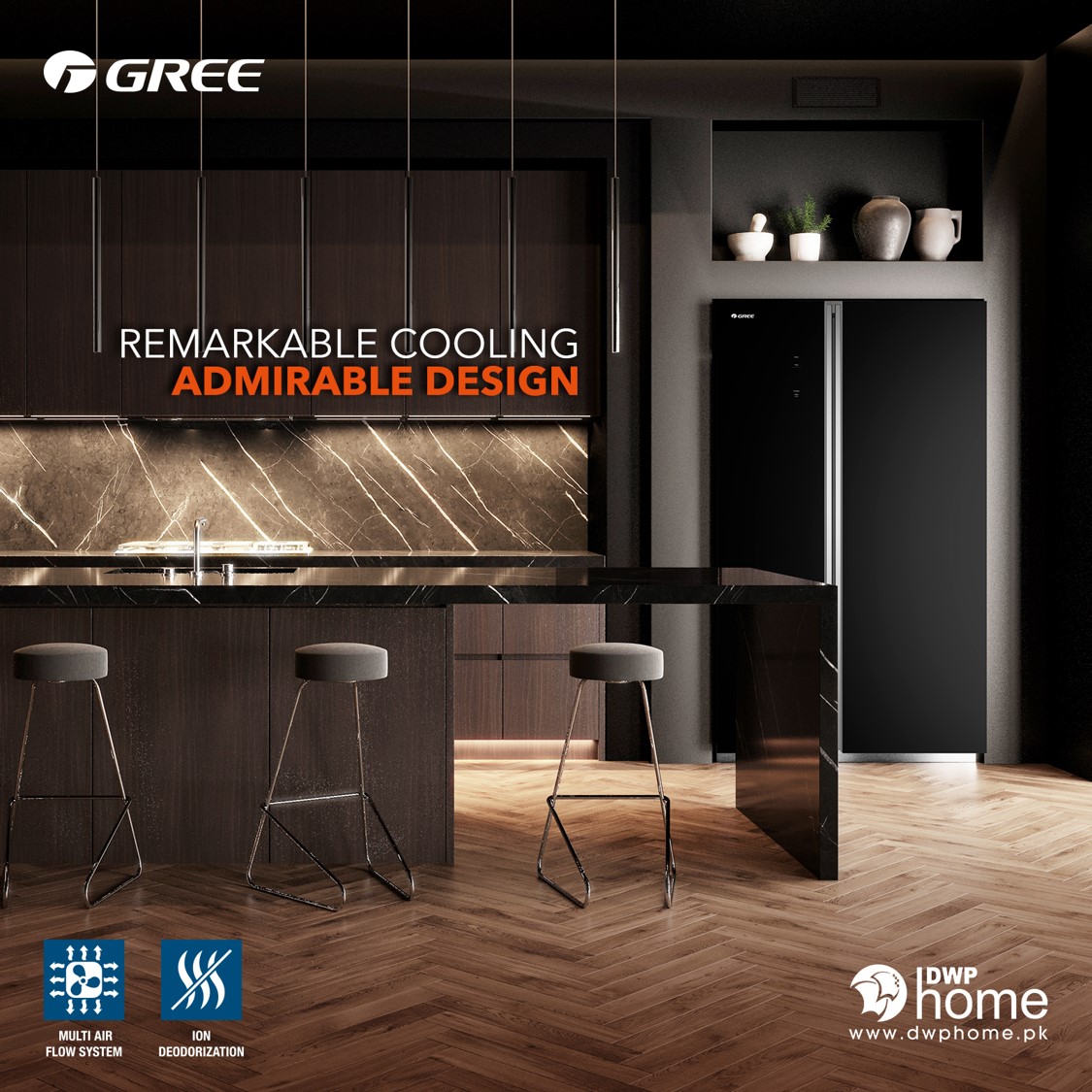 GreePakistan's tweet photo. GREE Side-By-Side No Frost Refrigerators are providing cutting-edge No Frost refrigeration technology that keeps your food fresh and your kitchen aesthetics fresher.

Buy Now: https://t.co/lXII75dRTK 

#Gree #MakingLifeBeautiful #LiveHealthy #InnovativeTechnology #NoFrost https://t.co/ySjp1eDBpJ