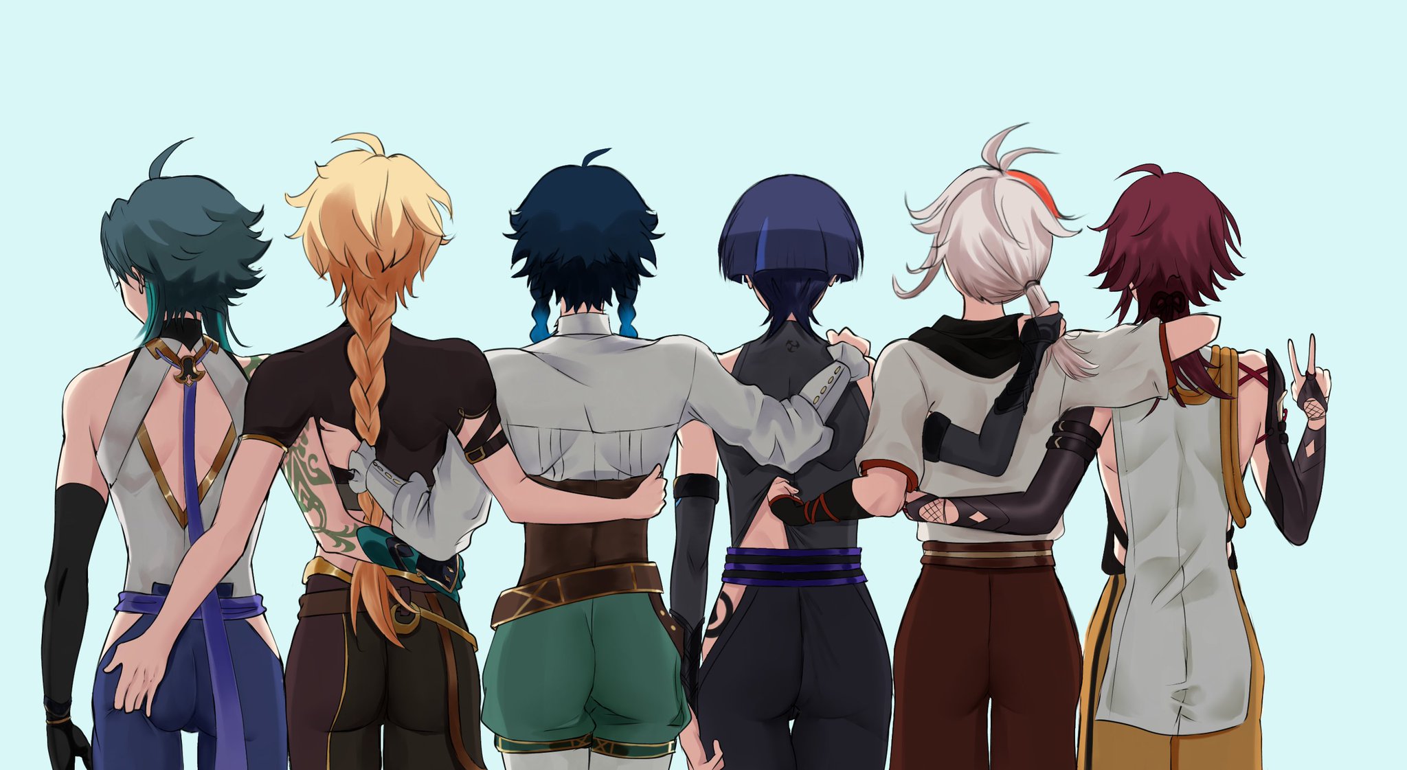 DidiNE on Twitter "xiao aether venti scaramouche kazuha heizou