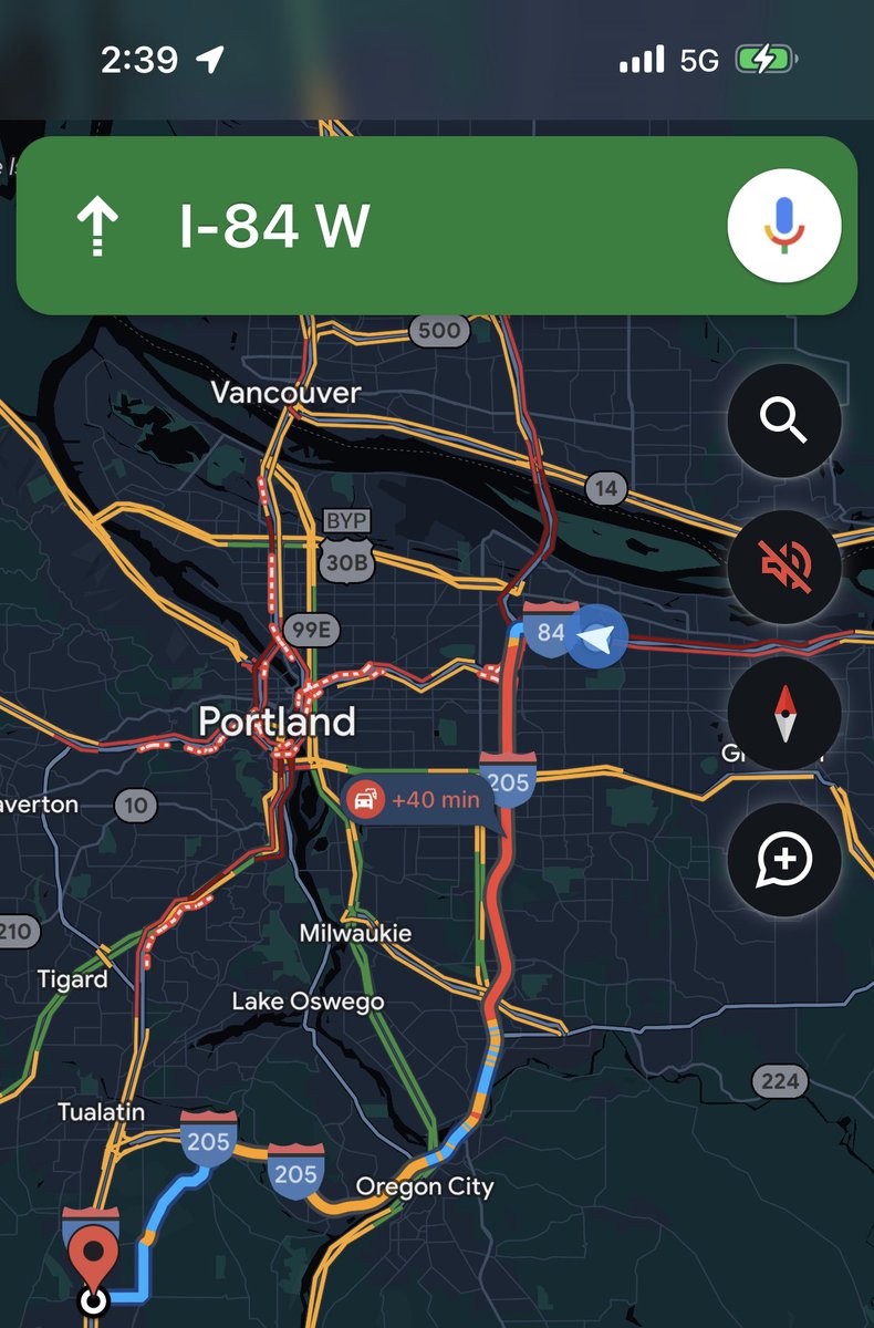 BubzOrg's tweet photo. We have been out here for 7+ hours on I-84 WB. What are you doing that is helping the situation @PBOTinfo @PortlandGov https://t.co/6As6ybsjGa
