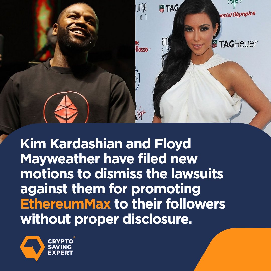 Kim K & Floyd Mayweather file motion to dismiss #EthereumMax lawsuit 👨‍⚖️