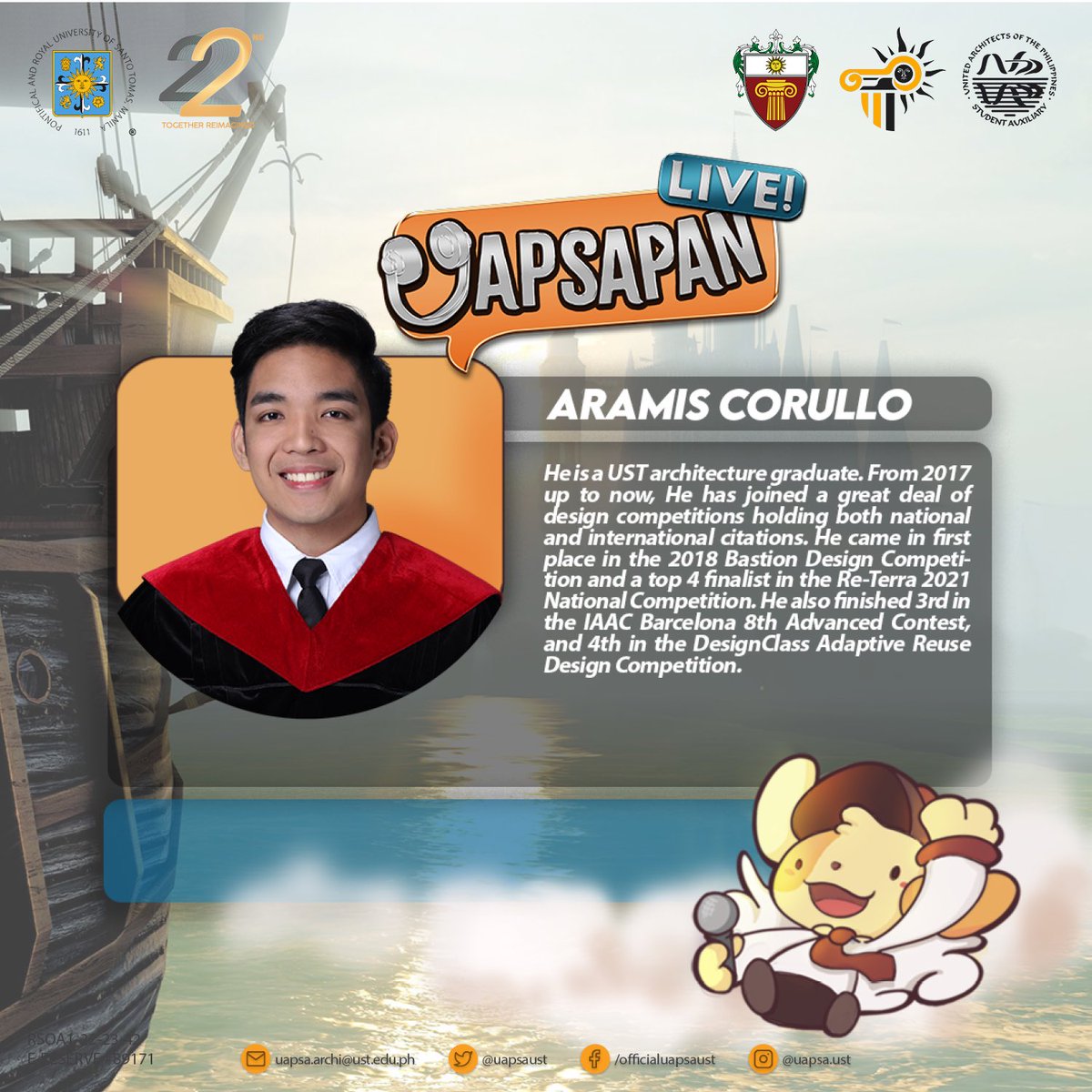 uapsaust's tweet photo. Hear them LIVE on 𝙁𝙚𝙗𝙧𝙪𝙖���𝙮 23, 2023 (𝙏𝙝𝙪𝙧𝙨𝙙𝙖𝙮) at 9:00 AM to 12:00 PM at 𝐔𝐒𝐓 𝐁𝐄𝐀𝐓𝐎 in 𝗥𝗼𝗼𝗺 𝟯𝟬𝟮-𝟯𝟬𝟮𝗔! Can’t way to see you, arki! 🤩

#TogetherReimagined 
#UAPSAPANLive2023
#UAPSAPagbabalik
#UAPSAinBeato
#SeeYOUapsa https://t.co/ZJRR5heoOy