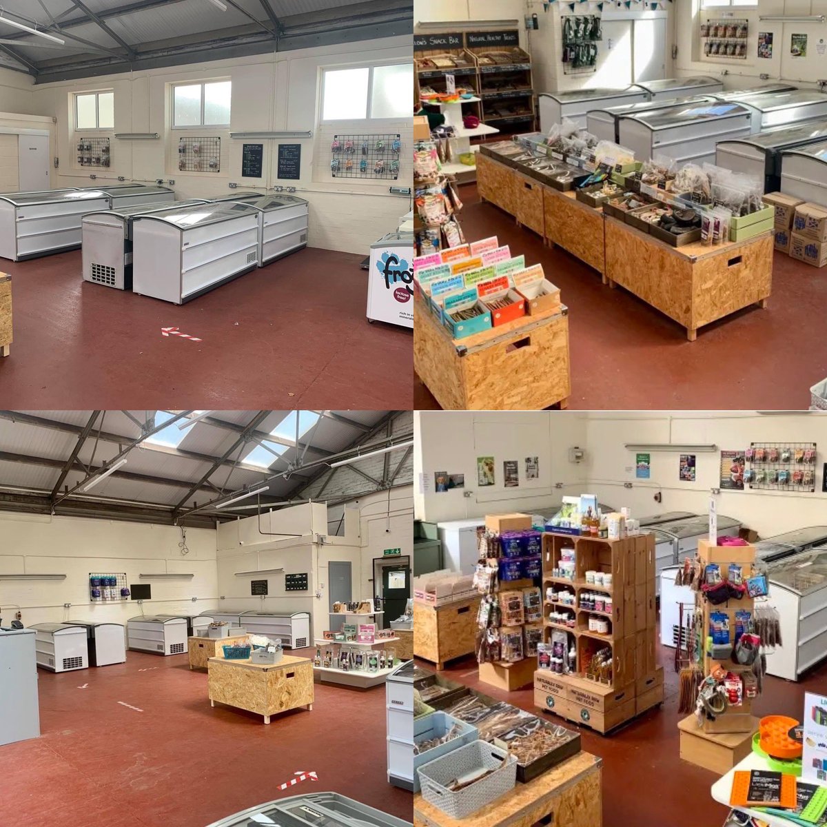 PetNaturally's tweet image. #ThenAndNow
Pictures when we moved into our current unit around 18 months ago vs the end of last year 💙🐾