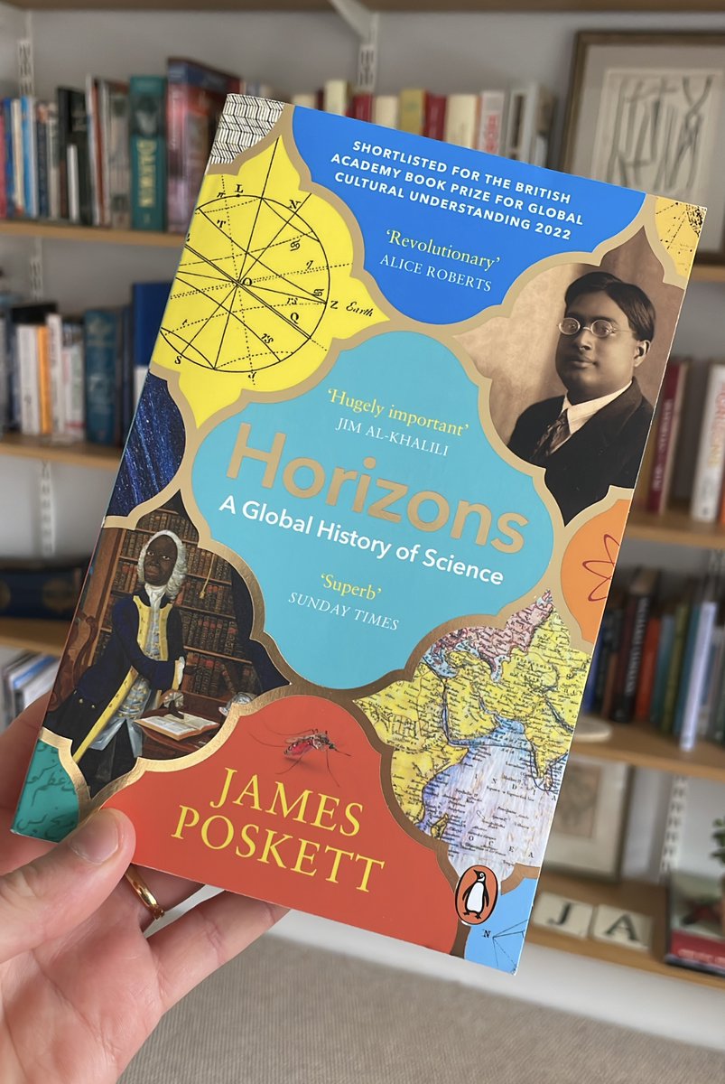 James Poskett's Horizons: A Global History of Science, out today in paperback. And with a fantastic new cover! #histstm #histsci #twitterstorians @PenguinUKBooks @Warwick_Global @WarwickHistory penguin.co.uk/books/313423/h…