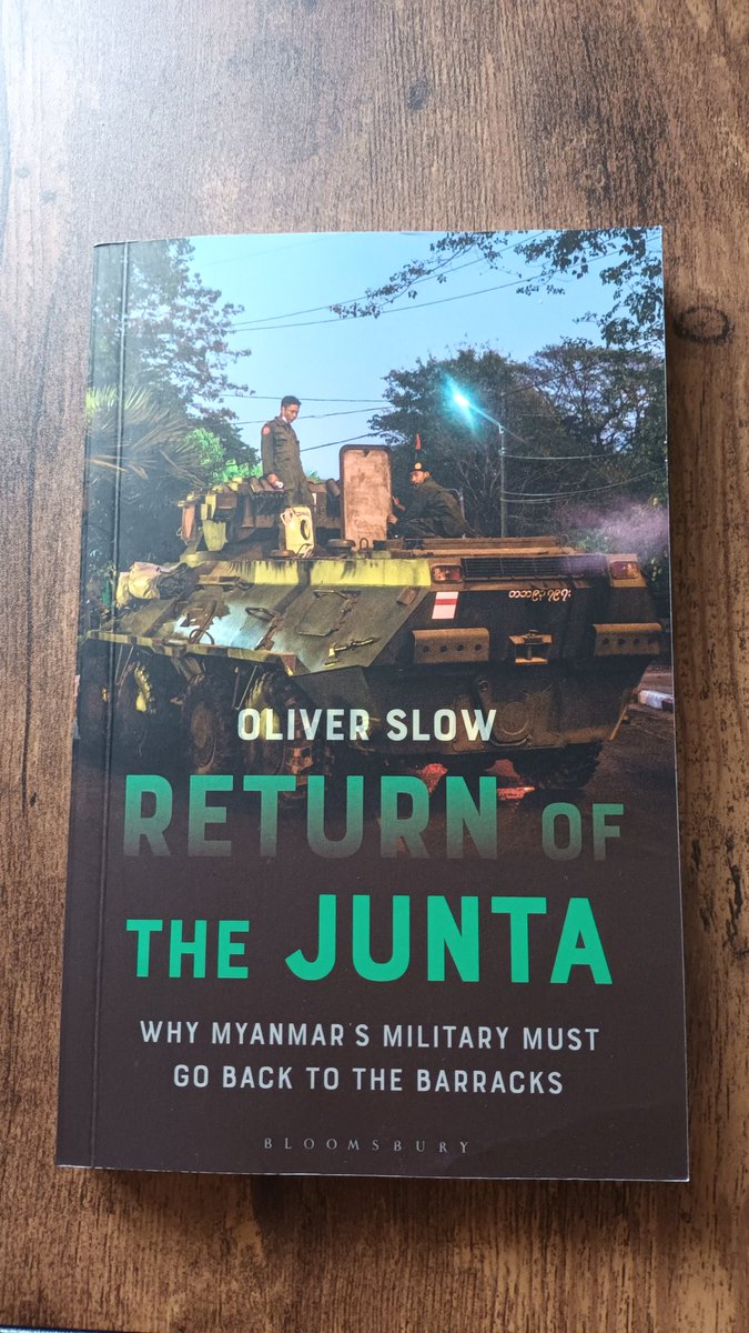 Today's publication day of Return of the Junta, on #Myanmar military (which I'm spending waiting outside the mechanic).

Links here on where you can buy the book: linktr.ee/returnofjuntab…

Reviews very welcome.