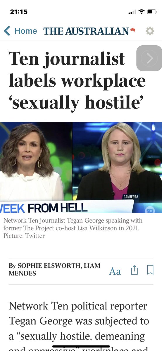 DamagedByDan's tweet photo. Ironic that the house of woke #NetworkTen, with little apostle of woke gibberish #LisaWilkinson, should be attacked by one of their own #TeganGeorge https://t.co/XWCAURXmLz