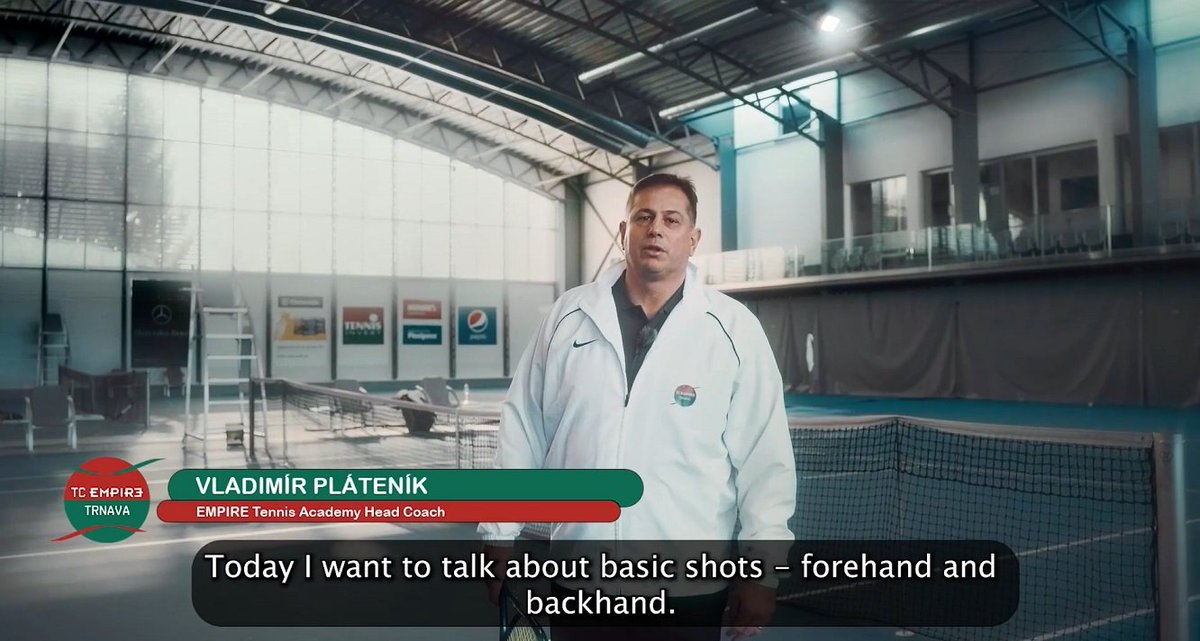 EMPIRETennis's tweet photo. Head Coach Vladimír Pláteník talks about basic shots

Watch the video with Pláteník &amp; our player Ela Pláteníková (EN SUB):
https://t.co/2Qy74ExAXY

#VladimirPlatenik 
#ElaPlatenikova 
#EMPIRETennisAcademy
#EMPIRETennisAcademyTeam  #Trnava #Trnavatown #Slovakia #Slovensko https://t.co/LLNYEHYjAS