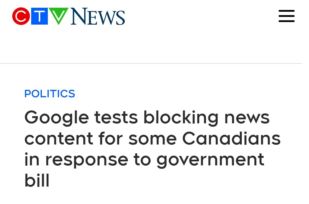covid_parent's tweet image. Google has started testing censorship algorithms, to make sure Canadians only see Government approved news.

I hope they start burning books soon.